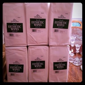 6- 200 count esthetic wipes 4×4's